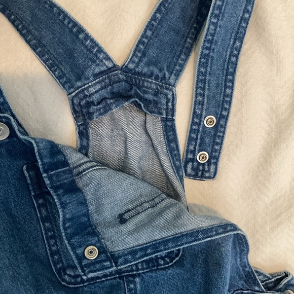 Children’s Place Girl’s Denim Distressed Overalls, size 12 - Picture 4 of 11